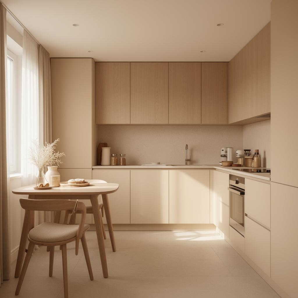 Cozinha de apartamento pequeno bem resolvida